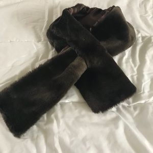 Faux fur wrap scarf